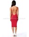Low Back Strappy Midi Dress Faded Red